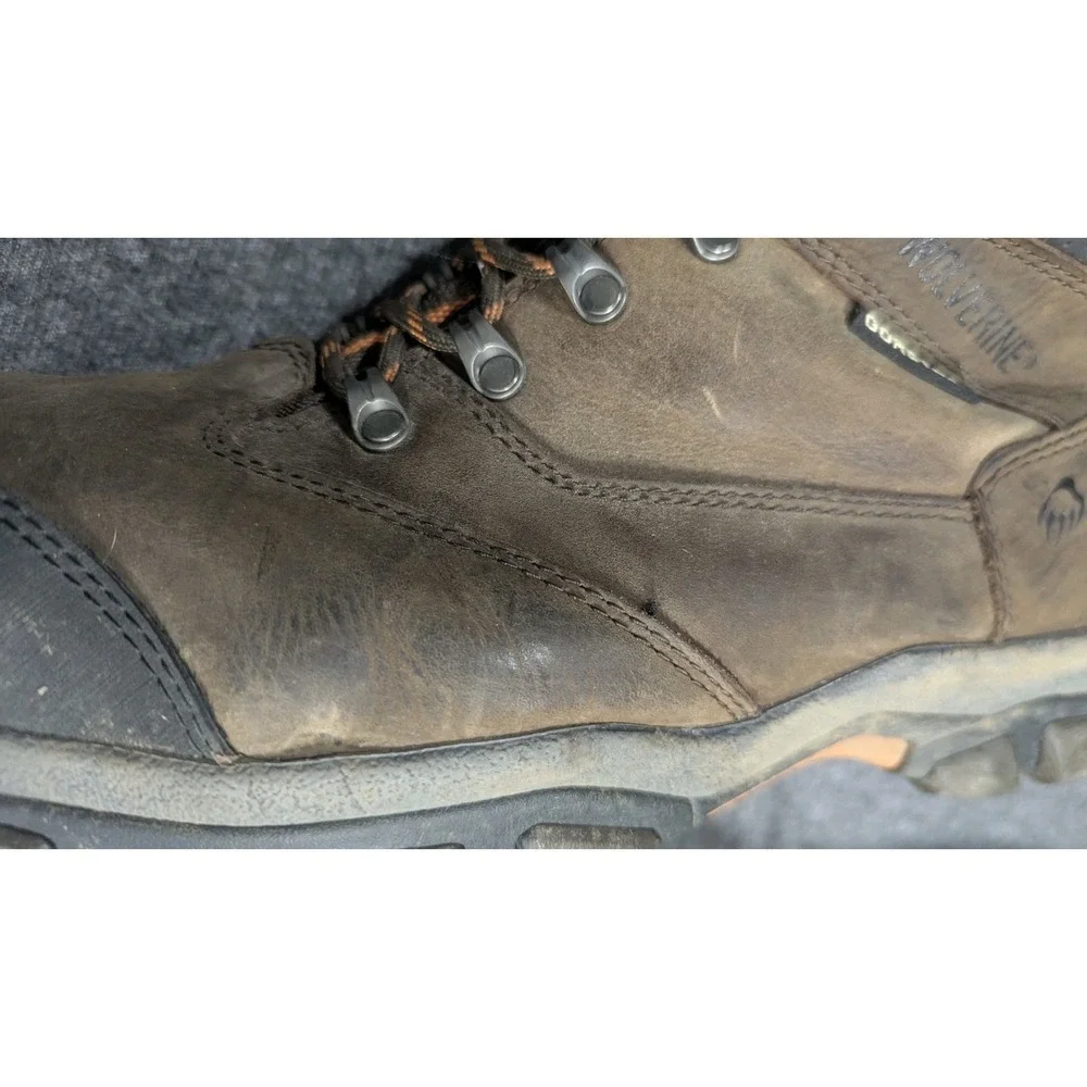 Wolverine Boots Mens 12 EW  Brown Leather Waterproof‎ Steel Toe ASTM F2413